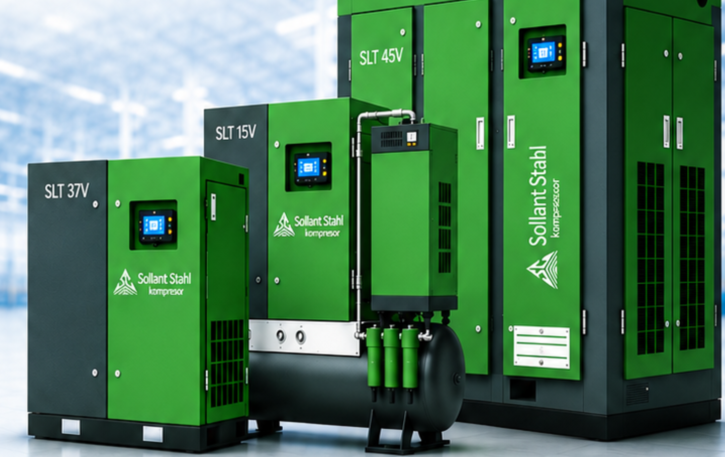 Sollant SLT screw air compressor range